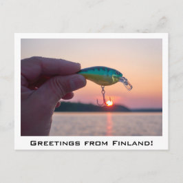 Grüße aus Finnland Souvenir Postkarte