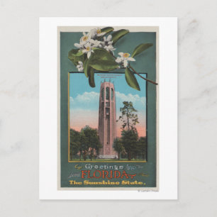 Grüße aus Florida & Bild des Gesangs Postkarte