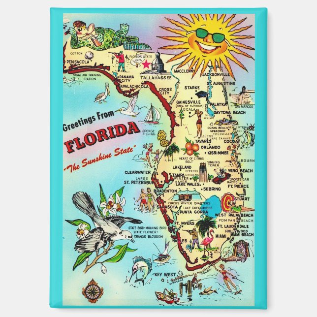 Grüße aus Florida Magnet (Vorderseite)