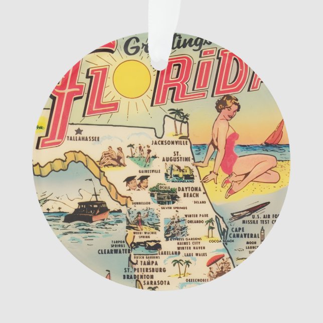 Grüße aus Florida Ornament (Vorderseite)