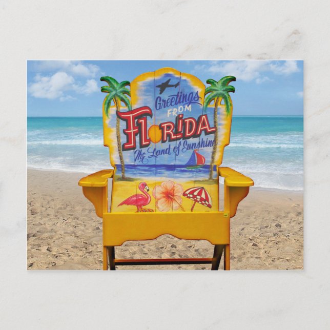 Grüße aus Florida Postkarte (Vorderseite)