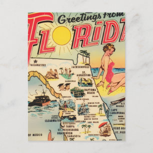 Grüße aus Florida Postkarte