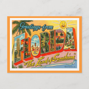 Grüße aus Florida Postkarte