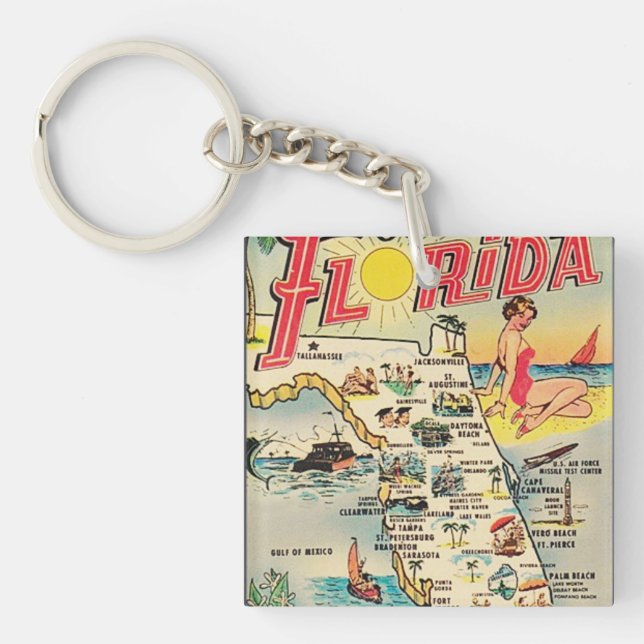 Grüße aus Florida Schlüsselanhänger (Vorderseite)