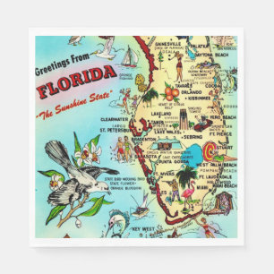 Grüße aus Florida Serviette