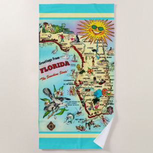 Grüße aus Florida Strandtuch