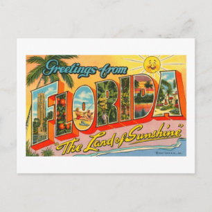 Grüße aus Florida Vintage Postkarte