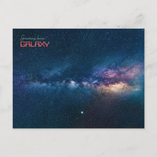 Grüße aus Galaxy Postkarte