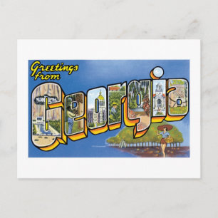 Grüße aus Georgia! Postkarte