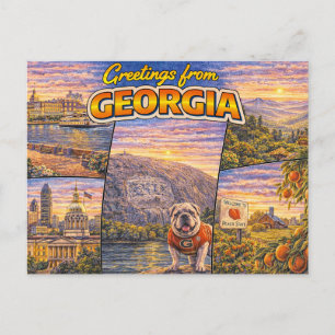 Grüße aus Georgia Postkarte