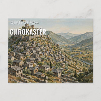 Grüße aus Gjirokastër, Albanien Postkarte