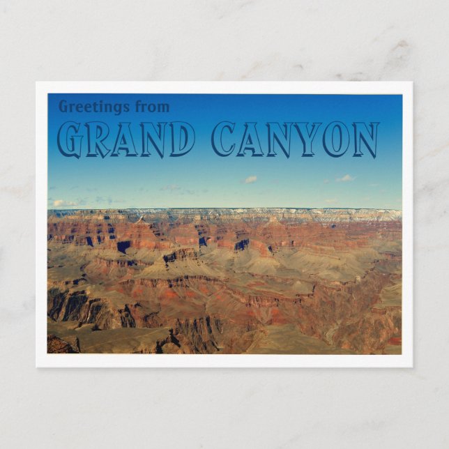 Grüße aus Grand Canyon Postkarte (Vorderseite)