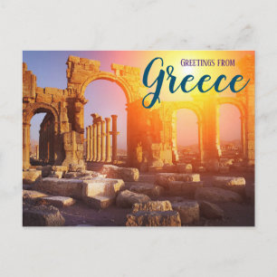 Grüße aus Griechenland Ancient Ruins Parthenon Postkarte