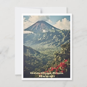 Grüße aus Hawaii, Reise, Retro-Stil Postkarte