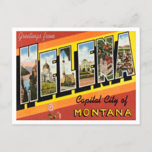 Grüße aus Helena, Hauptstadt von Montana Postkarte