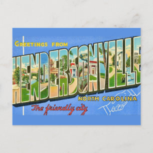 Grüße aus Hendersonville NC Postkarte