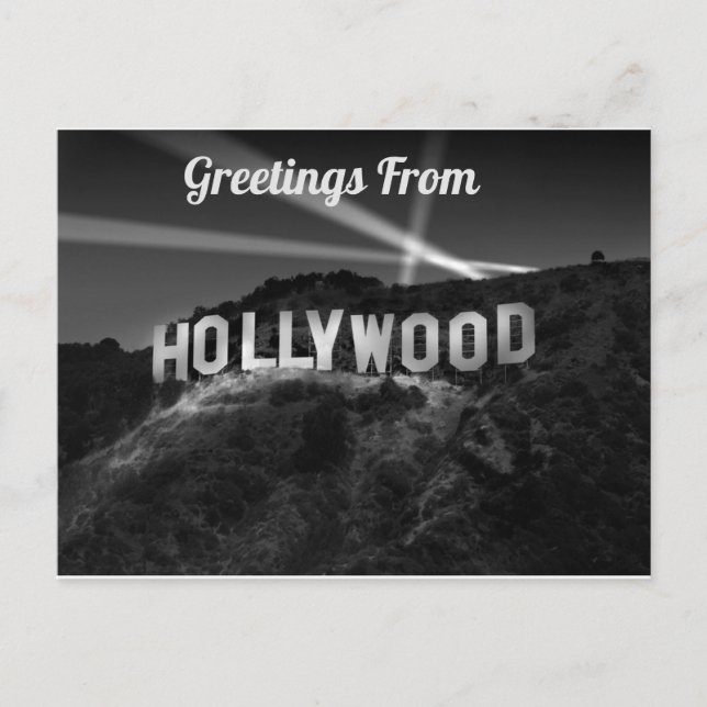 Grüße aus Hollywood Postcard Postkarte (Vorderseite)