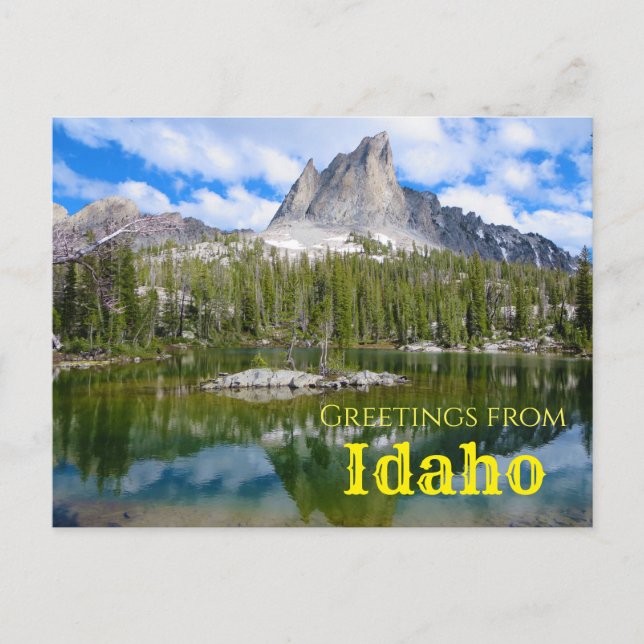 Grüße aus Idaho Landschaftliches Gebirge Postkarte (Vorderseite)