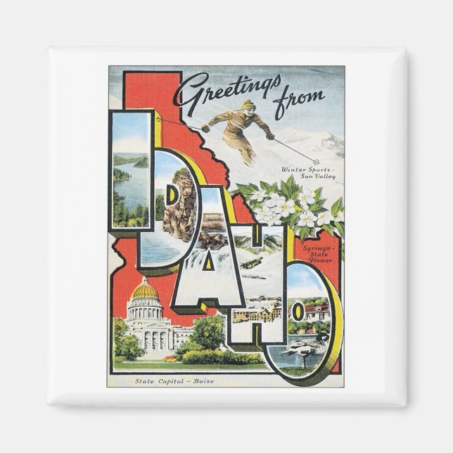 Grüße aus Idaho Magnet (Vorne)