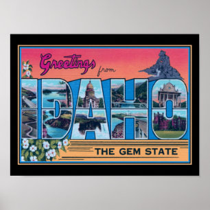 Grüße aus Idaho Poster