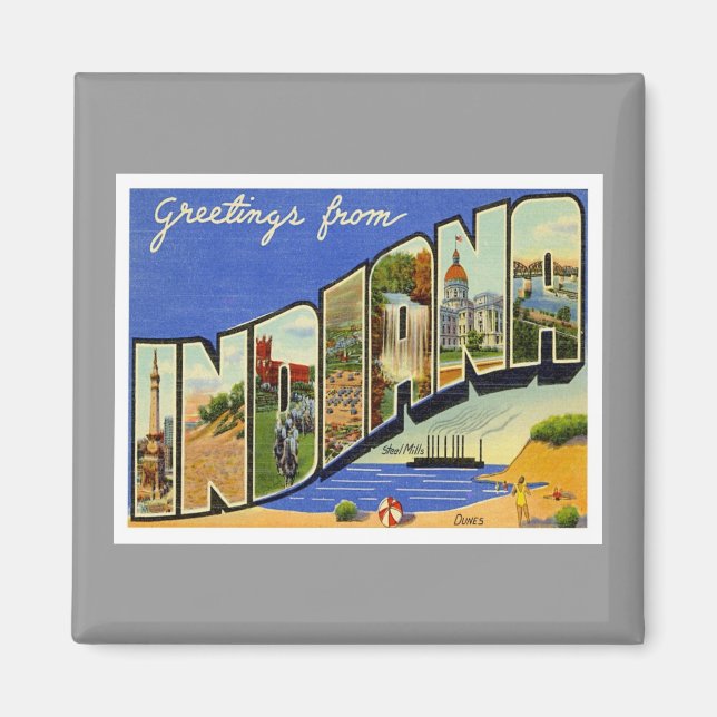 Grüße aus Indiana Magnet (Vorne)