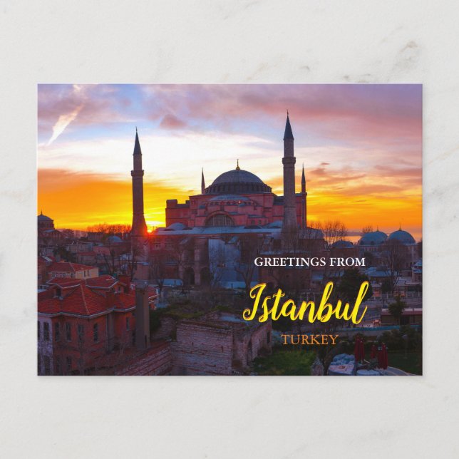 Grüße aus Istanbul Türkei Postcard Postkarte (Vorderseite)