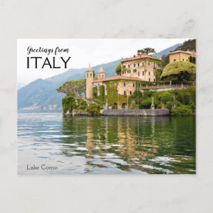 Grüße aus Italien Lago di Como Postkarte