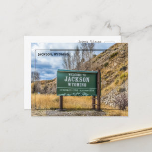 Grüße aus Jackson, Wyoming Postkarte