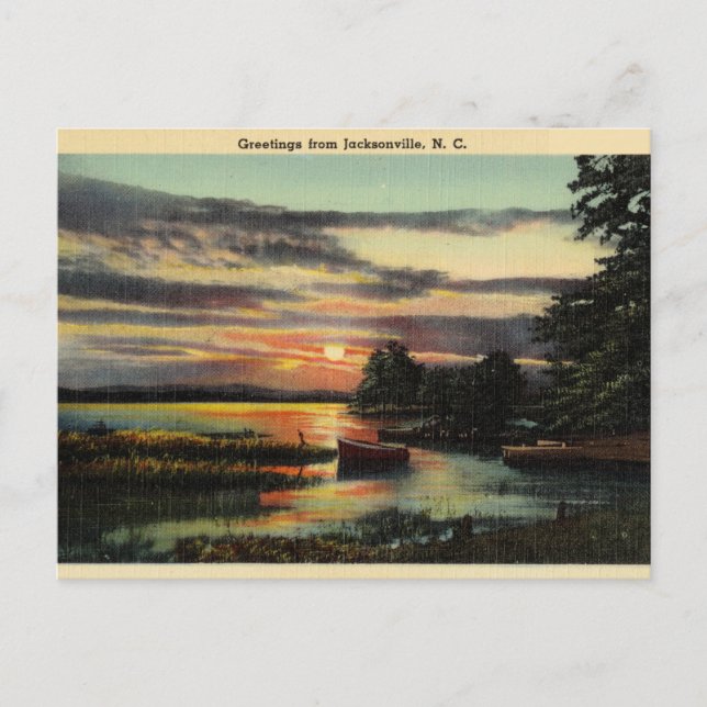 Grüße aus Jacksonville, North Carolina Postkarte (Vorderseite)