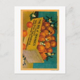 Grüße aus Kalifornien, Box of OrangeState Postkarte