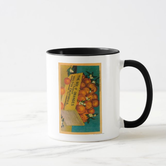 Grüße aus Kalifornien, Box of OrangeState Tasse (Rechts)