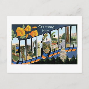Grüße aus Kalifornien! Postkarte