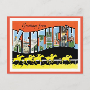 Grüße aus Kentucky US-Bundesstaaten Postkarte
