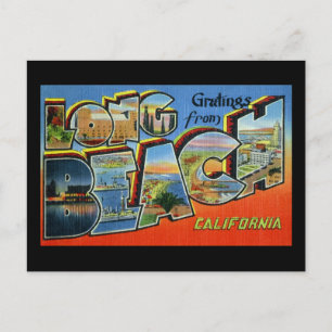 Grüße aus Long Beach Kalifornien Postkarte