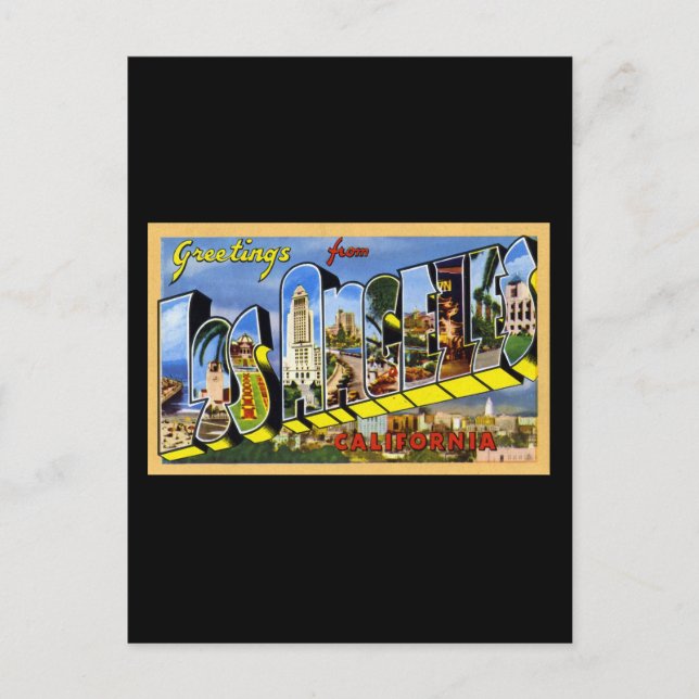 Grüße aus Los Angeles Kalifornien Postkarte (Vorderseite)