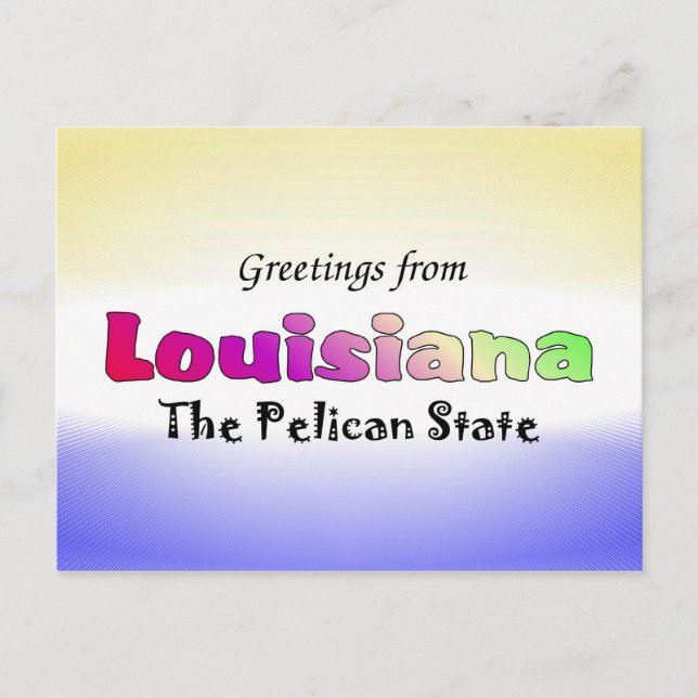 Grüße aus Louisiana Postkarte (Vorderseite)