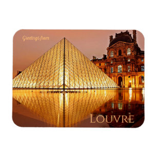 Grüße aus Louvre Magnet
