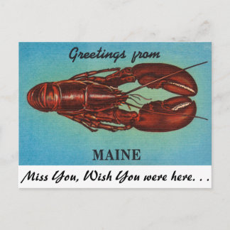 Grüße aus Maine Postkarte