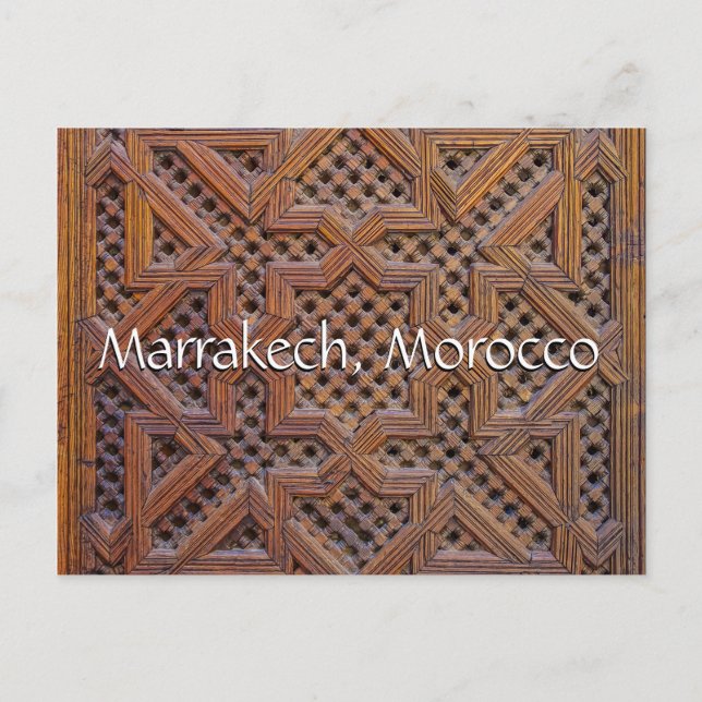 Grüße aus Marrakesch Postkarte (Vorderseite)
