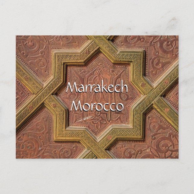 Grüße aus Marrakesch Postkarte (Vorderseite)