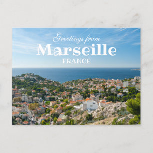 Grüße aus Marseille Frankreich Panoramapostkarte Postkarte