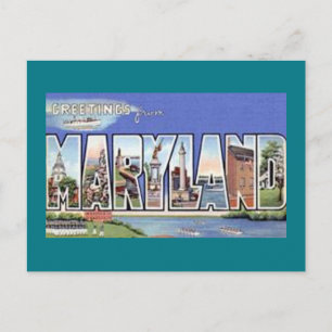 Grüße aus Maryland Postkarte