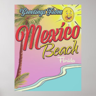 Grüße aus Mexico Beach Florida Poster