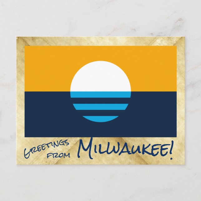 Grüße aus Milwaukee Postkarte (Vorderseite)