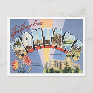 Grüße aus Montana Postkarte