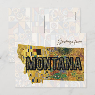 Grüße aus Montana Postkarte