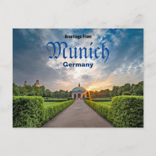 Grüße aus München Deutschland Postkarte