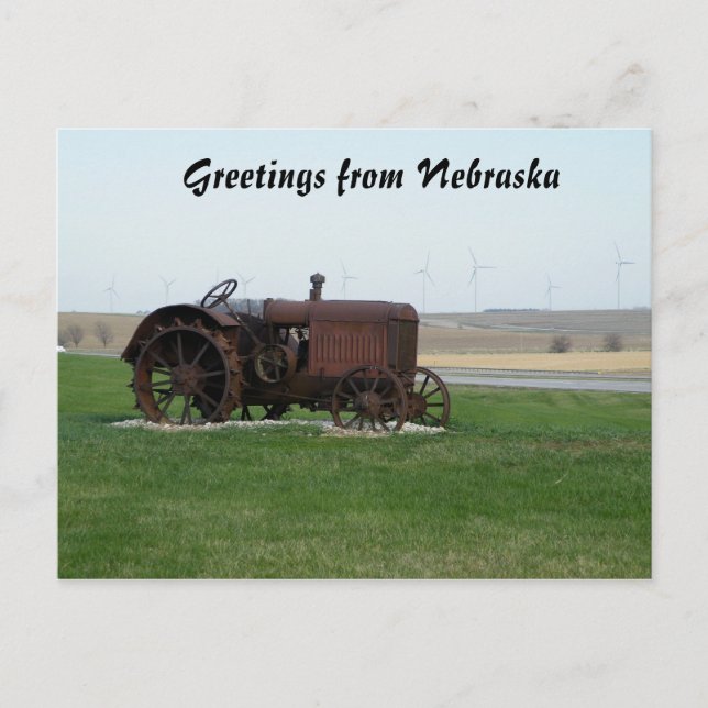 Grüße aus Nebraska Postkarte (Vorderseite)