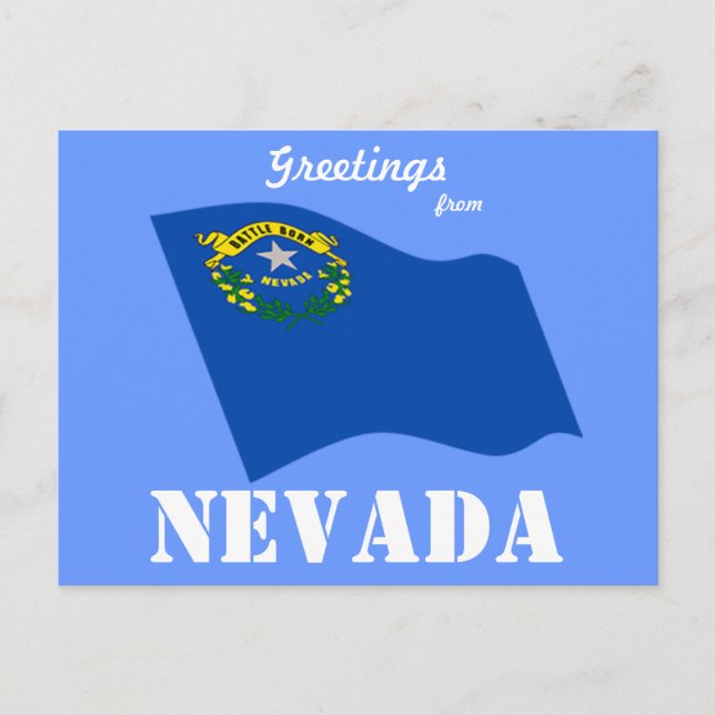 Grüße aus Nevada Postkarte (Vorderseite)