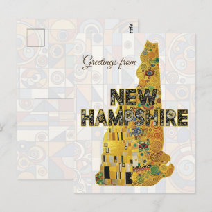 Grüße aus New Hampshire Postkarte